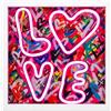SWITCH U Quadro Luminoso LED LOVE 25x25 cm - Luce Neon Rosa, Decorazione Murale Pop Art - Alimentazione USB - Idea Regalo San Valentino, Compleanno, Camera da Letto