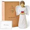 NINNSSOT Statuette di Angelo Custode per le Donna, statuette da collezione dipinte a mano, statuette in resina per la decorazione domestica, Regalo di Natale per il Ringraziamento