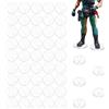FINGERINSPIRE 50 Pz Supporto per Action Figure con Piolo 3.15cm di Diametro Espositori per Action Figure Rotonde Basi in Acrilico per Modelli GiJeo Series/Mo Tu