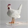 ERLUN Uova Lampada, Lampada di Gallina con l'uovo in Butt Chicken Egg Lamp Lampada da Tavolo USB Lampada da Tavolo Creativa The Lays A Glowing (b)