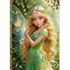 QENSPE Fata Diamond Painting, 5D Diamond Painting Kit Completo Farfalla Diamond Art Artigianato Diamanti Rotondi Pittura Diamante 5D Fai da te Decorazione da Casa e Pareti 40x30cm