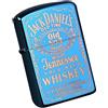 junweideyi Accendino in stile cinese dei regali, sostituibile per Zippo (solo custodia), dimensioni inserto compatibile 3,6 cm x 1,2 cm x 5 cm, alloggiamento accendino (blu)