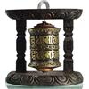 BUDDHAFIGUREN/Billy Held BUDDHAFIGUREN Ruota per preghiera a muro - rame 10 cm