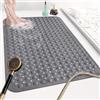 Mofonky Tappetino da doccia antiscivolo, 90 x 60 cm, extra large, per box doccia interno, morbido TPE lungo, anti-muffa, opaco, con forti ventose