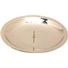 NKlaus Piastra per candele con spina Ø13cm ottone oro lucido Portacandele sottobicchiere 10567