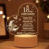 Vetbuosa Regalo 18 Anni Ragazza, 18 Anni Regali Natale, Regalo Donna Compleanno, Compleanno Luce Notturna Per Sorella, Idee Regali Donna Amica, Luce Notturna Decorazioni Per Camera Da Letto Studio