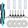 MIRTUX Confezione di accessori compatibile con robot aspirapolvere Cecotec Conga 11090 - Kit di ricambi completi - Include 1 spazzola principale, 4 filtri, 6 spazzole laterali e 4 mop