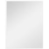 HOMCOM Specchio da Parete Rettangolare 70 x 90 cm, Cornice in Legno Bianco, Montaggio a Muro, Ideale per il Bagno, il Soggiorno o la Camera da Letto