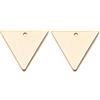 BENECREAT 30PCS Placcate in Oro 18 Carati Pendenti con Ciondoli a Triangolo in Ottone per Collana Fai-da-Te Bracciale Orecchino Creazione di Gioielli Artigianato, 14x12mm
