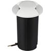 V-TAC VT-1161 Faretto incasso segnapasso led 1W 2 fasci bianco caldo 3000K rotondo in alluminio bianco IP67 - sku 1465