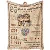 Apjielop Regalo 25 Anniversario Matrimonio, 25 Anni Matrimonio Regali, Regalo Anniversario per Lui Lei, Regali per Marito Moglie Genitori Amici Natale, 25° Anniversario di Matrimonio, Ti Amo Coperta 157x132CM