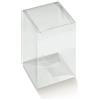 Generico 10 Scatoline Portaconfetti, Scatole Trasparenti per Bomboniere Matrimonio, Laurea, Nascita Bimba Bimbo, Battesimo, Comunione, Cresima in Varie Misure Disponibili, Scatoline Bomboniere (8x8x13 cm)