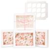 Gcardist 12 scatole per cupcake automatiche bianche con finestra, 6 unità, scatole per cupcake, 33 x 25,4 x 9 cm, scatole da forno per cupcake (13 x 10 x 3,5 cm)