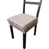 SalGiu Cuscini Sedia Cucina Con Fascia Elastica (set da 6) Fantasia Margherite Fiori Imbottito Sfoderabili 40x40 (Tortora)