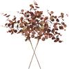 XZJMY 2 piante artificiali foglie di eucalipto in seta, alte 73,7 cm, decorazione autunnale, steli di eucalipto finto per casa colonica, decorazione per casa, feste di nozze (marrone)