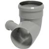 Valsir Curva in PP per Scarico WC HTB con Attacco Bicchiere DX 110/50mm