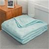 PEIHUODAN Trapuntino Leggero Matrimoniale Copriletto Singolo Estivo Primaverile 3D Semplice Monocromo Reversibile Coperta Trapunta Mezza Stagione Trapuntato Coperta Letto Per Camera Da Letto (Verde,150x200cm)