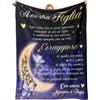 Apjielop Regalo per Figlia, Idea Regali Compleanno Figlia - Coperta Plaid 50 * 60in | Regalo Ragazza Speciale Compleanno, Regali di Laurea/Maturità per Figlia, Regali San Valentino