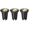 Ledvion 3 pezzi Faretto LED da Incasso IP67 10W 230V GU10 rotondo nero