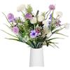 Qixeva Fiori Finti Centrotavola Fai da te Matrimoni con Champagne Composizioni Mazzo di Fiori Decorazioni per Vasi la Casa, Fiori Finti da Interno per Bagno, Sala da Pranzo, Cucina, Matrimoni