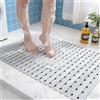 JUNANDHBAO Tappetino Doccia, 1 Pezzo Tappetino da Bagno Antiscivolo, 43x65cm Tappeto da Doccia Antiscivolo, Tappeto per Doccia Interna, per Sauna o Vasca da Bagno, Grigio