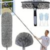 agctrler 5 Pezzi Spolverino per Polvere Allungabile 4m, Togli Ragnatele Allungabile, Guanti Pulizia Casa, Piumino per Spolverare, Scopa Polvere Pulizia Ventilatori Soffitto, Tapparelle, Ragnatela