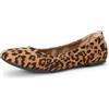 Amazon Essentials Belice Ballerine da donna senza lacci, marrone chiaro leopardato, 40