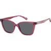 POLAROID KIDS SUNGLASSES FRAMES PLD 8062/S CHERRY 48/15/130 UNISEX BAMBINI, Ciliegia, 48/15/130