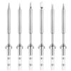 FEITA Pinecil TS100 Punte di ricambio per mini penna portatile micro saldatura, vari modelli, accessori per saldatura (TS-B2/I/BC2/D24/K/KU, 6 pezzi)