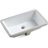 MEJE #202A-1_20.9 pollici Lavello sottopiano, Rectrangle Sottopiano Lavandino, Lavabo Vanity Vanity Vessel Lavabo - Bianco