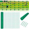 ACXIN Recinzione di bloccaggio, 1 x 50 m, rete di protezione, larghezza 75 x 35 mm (LxH), per giardino, cantiere, fattoria, senza reggie, verde, 1 rotolo