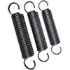 Mtjujuswo 5 pezzi Molla di tensione in acciaio per molle, Diametro del filo 0.7mm Diametro esterno 4mm Lunghezza 45mm, Nero, 0.7x4x45mm