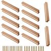 GANILITY Maniglie in Legno, 12 Pezzi Tiranti per Mobile Bar con 24 Viti, Interasse Fori 160 mm, per Ufficio, Bagno, Soggiorno, Camera da Letto, Cucina