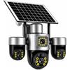 GASIASHOP SRL TELECAMERA WI-FI PTZ CON PANNELLO SOLARE 3 LENTI 12MP DA ESTERNO CON VISIONE NOTTURNA AUDIO BIDIREZIONALE RILEVAMENTO MOVIMENTO E CONTROLLO DA APP V380
