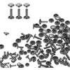 QUARKZMAN 80 Set Di Rivetti A Doppio Cappello 7x10mm Testa Tonda Gunmetal | Borchie Chiodi Fasteners Tubolari Chiodi Metallici, Per Riparazioni Decorazioni, Acciaio Al Carbonio