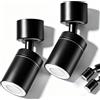 WJUAN 2 Pezzi Rompigetto Rubinetto Cucina, Prolunga Rubinetto Girevole, 2 Modalità Aeratore Universale per Cucina, Nero, per Casa, Hotel, Ristorante