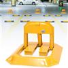 Monucep - Sbarra per parcheggio pieghevole, blocco per parcheggio con chiave, fino a ca. 5000 kg, per parcheggio aziendale e posteggio, per protezione contro parcheggiatori abusivi, giallo, 2 pezzi
