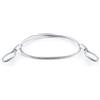 DQ-PP Corda in acciaio con occhielli - Lunghezza: 2,5 m / 250 cm - Spessore: 4 mm - 6x19 - Cavo d'acciaio con anelli - Cavo con anelli - Protezione antifurto per mobili da giardino, bicicletta, cavo