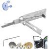 Pelinuar Decoder chiave in acciaio inox,Strumento di raccolta serratura decodificatore chiave,Decoder grimaldello,Kit di raccolta serratura per serrature con varie forme (SS001)