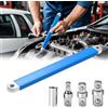 Aoreun Chiave di estensione a gomito, Offset Extension Wrench con adattatore di azionamento da 1/2, 1/4 e 3/8, chiave di estensione offset per macchinisti e artigiani del garage