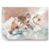 ARTTOR Carta da parati Vinile in TNT Premium Sand - Fiori Romantico Rose - 100x70 cm - Fotomurali Decorazione Murale Moderna Poster gigante XXL Decorazione da Muro Camera da letto - WF2AA100x70-5505