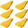 Ohamtes Filettatura esterna 6PCS G14, Ugello piatto ABS, Ugello di soffiaggio dell'aria, Ugello di raffreddamento ad acqua, Singolo foro fisso, Adatto per parti del compressore d'aria, Rimozione