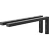 HOLZBRINK Supporti per mensole in metallo 45x15 cm HLA-B (2 pz) | Reggimensole da muro, staffe per mensole lavabo da appoggio, o soggiorno | Colore: Nero