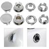 Casoter Set di anelli per lavello e troppopieno con foro rotondo per lavello da cucina, per lavabo, per lavabo, 8 confezioni da 4 anelli e 4 coperture
