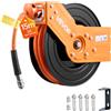 VEVOR Avvolgitubo per Aria Compressa da Parete 15 m x 9,5 mm, Avvolgitubo per Compressore d'Aria, Pressione max. 20,7 bar con Tubo di Ingresso da 1 m, Montaggio a Parete/Soffitto, Braccio Singolo