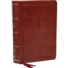 Nelson Bibles Holy Bible: New King James Version, Reference Bible, Compact, Leathersoft, Brown, Red Letter Edition, Comfort Print