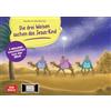 Don Bosco Medien GmbH Die drei Weisen suchen das Jesus-Kind. Kamishibai Bildkartenset: 5 Minuten Geschichten aus der Bibel. Die christliche Weihnachtsgeschichte für Krippe, Kita und Kinderkirche. Mit Textvorlage.