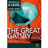 Pearson Education Limited The Great Gatsby York Notes A-level English Literature - for 2027, 2028 exams: everything you need to catch up, study and prepare for 2021 assessments and 2022 exams