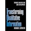 Sage Publications Transforming Qualitative Information: Thematic Analysis and Code Development