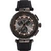 Versace Orologio da polso uomo Greca Chrono 45 mm data, cronografo, cinturino in pelle VEPM00320, cinghia